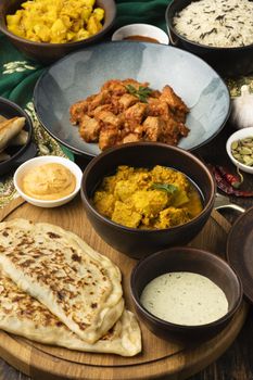 high angle indian food assortment. Resolution and high quality beautiful photo