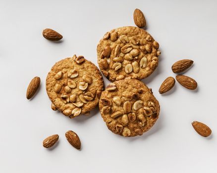 delicious cookies with nuts. Resolution and high quality beautiful photo