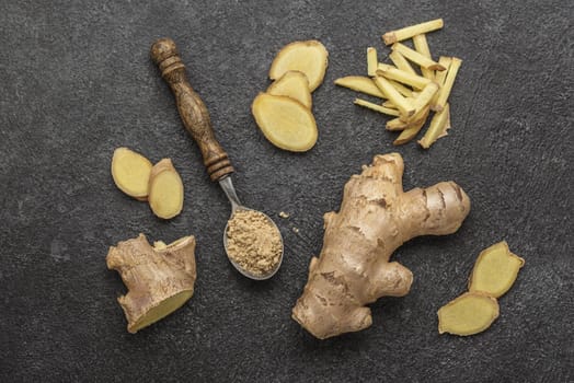 top view arrangement ginger table. Resolution and high quality beautiful photo