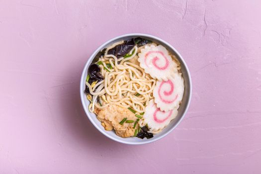 flat lay ramen soup bowl. Resolution and high quality beautiful photo