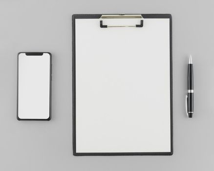 flat lay concept clipboard. Resolution and high quality beautiful photo