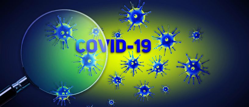 Dangerous corona virus, SARS pandemic risk concept. 3D illustration