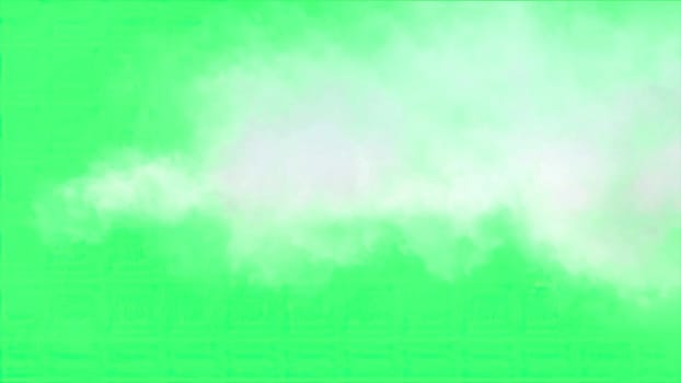 3d illustration - Clouds effect on green screen