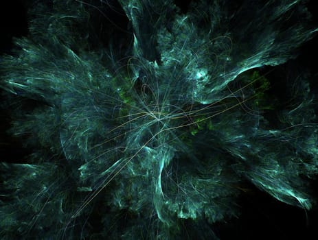 Imaginatory lush fractal texture image abstract background