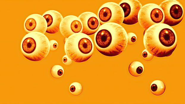 3d illustration - Eyes Ball on abstract backround