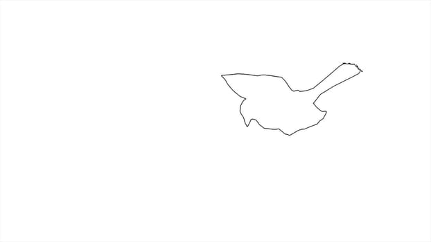 3d illustration - sparrow birds flying, separated on a white screen