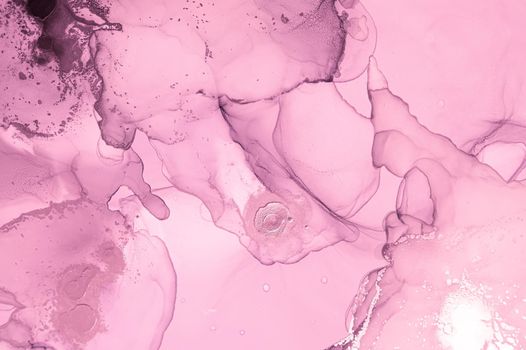 Elegant Luxury Marble. Abstract Background. Ink Wave Design. Acrylic Drops. Spring Art Paint. Alcohol Pink Marble. Feminine Illustration. Oil Grunge Print. Contemporary Liquid Marble.