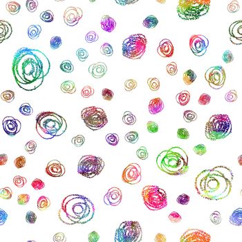 Watercolor Seamless pattern Brush Dots and Spots elegant aquarelle geometric pattern illustration Hand Painted Design