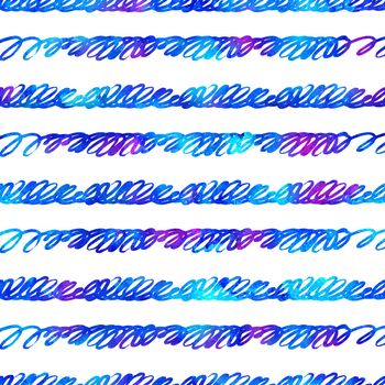 Watercolor Seamless pattern Brush Stripes elegant aquarelle geometric pattern illustration Hand Painted design