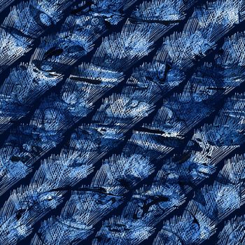 Watercolor Seamless pattern Brush Stripes elegant aquarelle geometric pattern illustration Hand Painted on dark blue background design