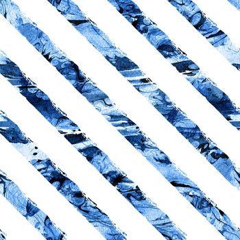 Watercolor Seamless pattern Brush Stripes elegant aquarelle geometric pattern illustration Hand Painted design