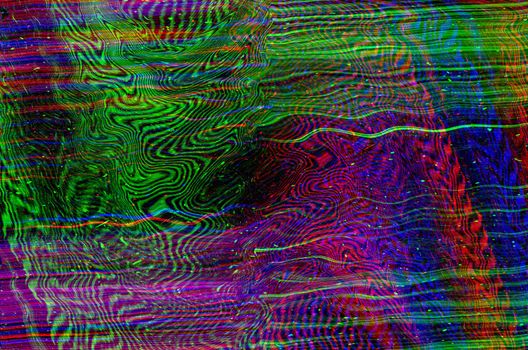 Glitch Space background. Old TV screen error. Digital pixel noise abstract design. Photo glitch. Television signal fail. Technical problem grunge wallpaper. Colorful noise.