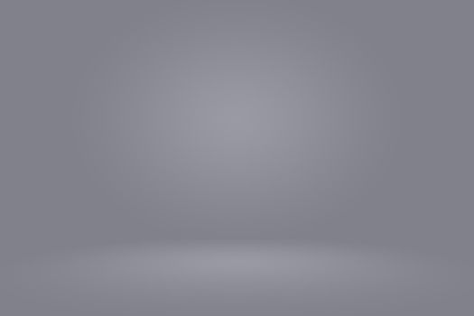 Abstract Empty Dark White Grey gradient with Black solid vignette lighting Studio wall and floor background well use as backdrop. Background empty white room with space for your text and picture.