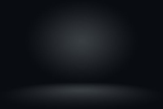 Abstract dark gray template blank space dark gradient wall.Dark gray empty room studio gradient used for montage or display your products