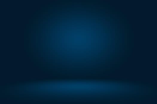 Abstract Smooth Dark blue with Black vignette Studio well use as background,business report,digital,website template,backdrop