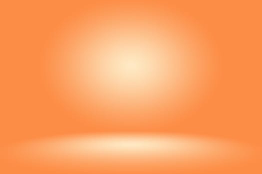 Abstract Smooth Orange background layout design,studio,room, web template ,Business report with smooth circle gradient color.