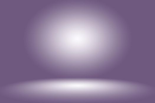 Studio Background Concept - Dark Gradient purple studio room background for product