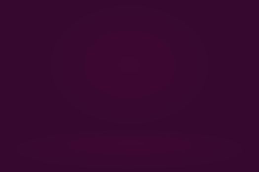 Studio Background Concept - Dark Gradient purple studio room background for product