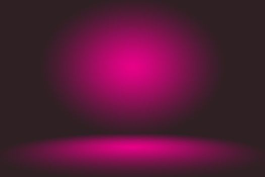 Studio Background Concept - Dark Gradient purple studio room background for product