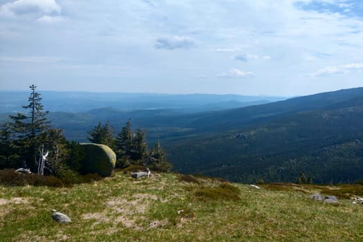 Beautiful view of the mountains in the distance against the sky