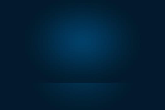 Abstract Luxury gradient Blue background. Smooth Dark blue with Black vignette Studio Banner