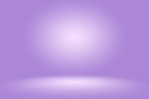 Studio Background Concept - Dark Gradient purple studio room background for product