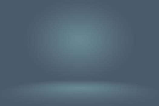 Gradient Blue abstract background. Smooth Dark blue with Black vignette Studio