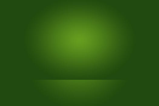 Luxury plain Green gradient abstract studio background empty room with space for your text and picture.