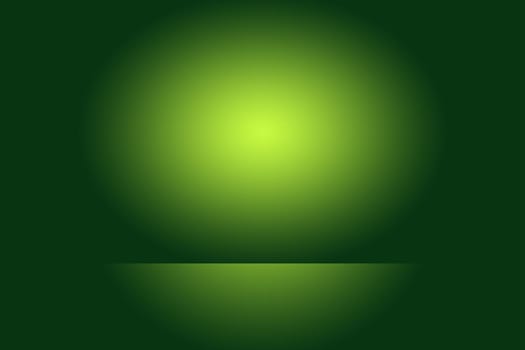 Luxury plain Green gradient abstract studio background empty room with space for your text and picture.