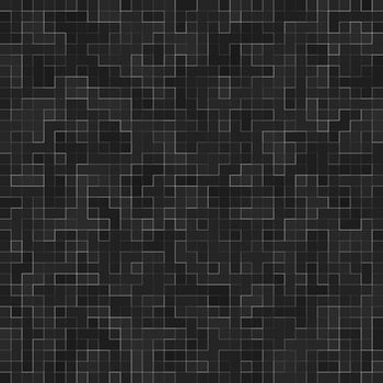 Abstract Seamless Pattern. Luxury Black Mosiac Texture abstract ceramic mosaic adorned building. Abstract colored ceramic stones