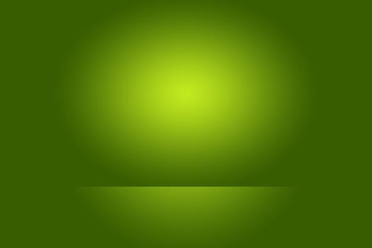 Luxury plain Green gradient abstract studio background empty room with space for your text and picture.