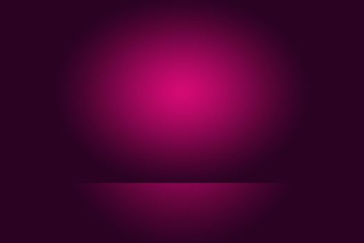 Studio Background Concept - Dark Gradient purple studio room background for product