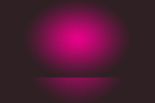 Studio Background Concept - Dark Gradient purple studio room background for product