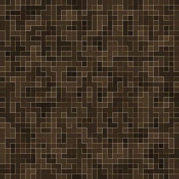 Colored ceramic stones. Abstract Smooth Brown Mosiac Texture abstract ceramic mosaic adorned building. Abstract Seamless Pattern