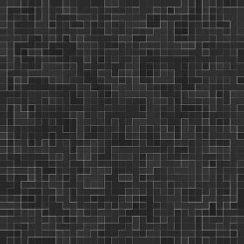 Abstract Seamless Pattern. Luxury Black Mosiac Texture abstract ceramic mosaic adorned building. Abstract colored ceramic stones