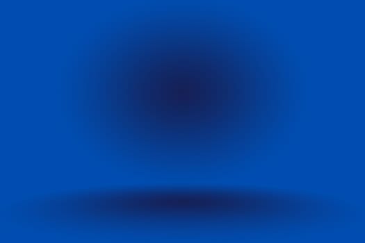 Gradient Blue abstract background. Smooth Dark blue with Black vignette Studio