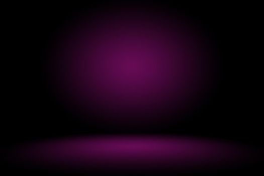 Studio Background Concept - Dark Gradient purple studio room background for product