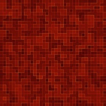 Red ceramic glass colorful tiles mosaic composition pattern background