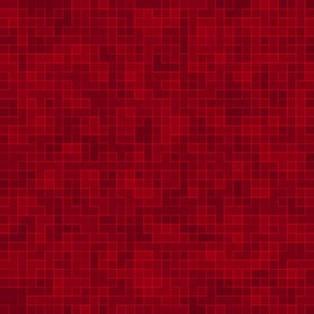 Red ceramic glass colorful tiles mosaic composition pattern background