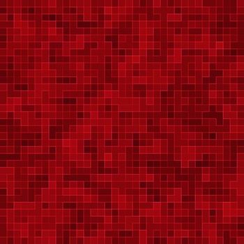 Red ceramic glass colorful tiles mosaic composition pattern background