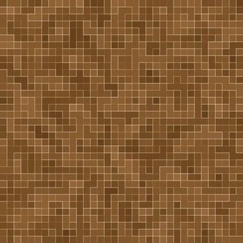 Colored ceramic stones. Abstract Smooth Brown Mosiac Texture abstract ceramic mosaic adorned building. Abstract Seamless Pattern