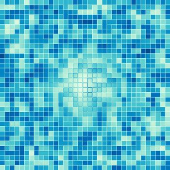 Texture Swimming pool Mosaic tile background. Wallpaper, banner, backdrop