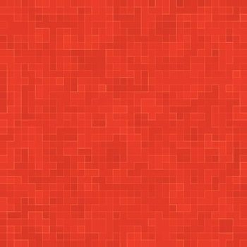 Red ceramic glass colorful tiles mosaic composition pattern background