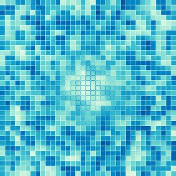 Texture Swimming pool Mosaic tile background. Wallpaper, banner, backdrop