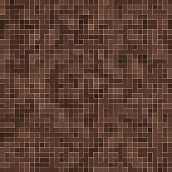 Colored ceramic stones. Abstract Smooth Brown Mosiac Texture abstract ceramic mosaic adorned building. Abstract Seamless Pattern