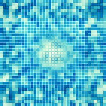 Texture Swimming pool Mosaic tile background. Wallpaper, banner, backdrop