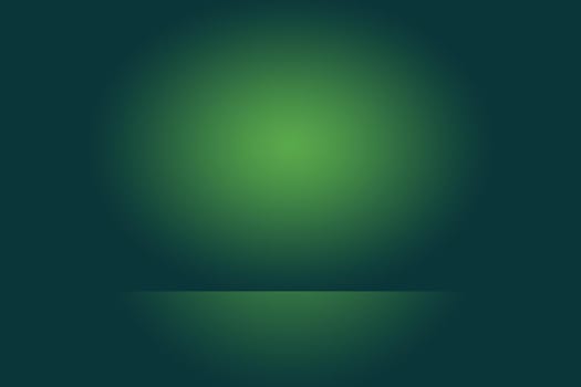 Luxury plain Green gradient abstract studio background empty room with space for your text and picture.