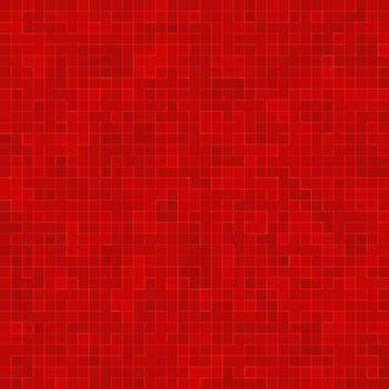 Red ceramic glass colorful tiles mosaic composition pattern background