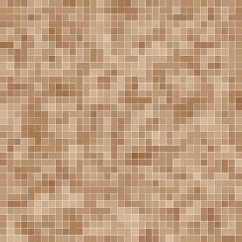 Colored ceramic stones. Abstract Smooth Brown Mosiac Texture abstract ceramic mosaic adorned building. Abstract Seamless Pattern