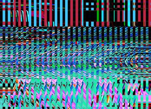 Glitch background. Computer screen error. Digital pixel noise abstract design. Photo glitch. Television signal fail. Data decay. Technical problem grunge wallpaper. Colorful noise wallpaper